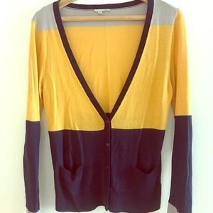Halogen Block Color Cardigan